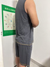 俞兆林（YUZHAOLIN）男士睡衣夏季冰絲背心短褲套裝青年學(xué)生夏天寬松大碼家居服可外穿 NSANM-12022 XL (建議125-150斤) 曬單實(shí)拍圖