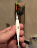 六魚(yú)細(xì)尾夜光漂led電子漂316黑坑硬尾浮漂雙排 RG40-3【日夜兩用】 曬單實(shí)拍圖