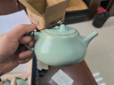 尋汝汝窯茶壺單壺大容量大號(hào)陶瓷泡茶壺汝瓷功夫茶具石瓢壺高檔天青色 石瓢壺330ml+2個(gè)斗笠80ml 曬單實(shí)拍圖