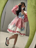 歐維沃長(cháng)款新款少女lolitaLolita可愛(ài)長(cháng)袖洛麗塔連衣裙全 蘭色 S 曬單實(shí)拍圖