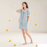 靜韻【涼感型】超柔軟甜美花邊睡衣女夏款休閑軟棉棉家居服短袖套裝 曬單實(shí)拍圖