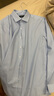 杉杉【順滑蠶絲】長袖襯衫男四季款商務(wù)衣服抗皺免燙易打理?xiàng)l紋襯衣男 藍(lán)條(長款) 41 (175) 175/96A 曬單實(shí)拍圖