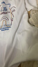 Olrain歐芮兒米白色T恤女早秋新款寬松趣味小怪獸刺繡短袖 米白色 L 曬單實(shí)拍圖