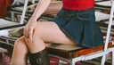 森馬（Semir）代露娃|牛仔半身裙女涼感百褶裙2025夏辣妹A字短裙109325120007 曬單實(shí)拍圖
