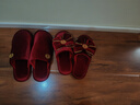 駱易家「結婚棉拖」秋冬棉拖鞋喜慶大紅色拖鞋結婚一對婚慶情侶陪嫁新娘 鐘愛(ài)【絲絨款】 組合裝 兩雙裝【36/37+44/45】 曬單實(shí)拍圖