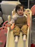 尼多熊（Niduoxiong）春季新款寶寶背帶褲純棉男女寶春裝長褲嬰兒可愛工裝褲 栗子棕 100 cm 曬單實拍圖