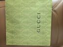 古馳（GUCCI）男女同款經典雙G雙面印花流蘇爆款圍巾深灰色 165904 3G646 1264 曬單實拍圖