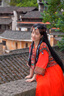 北杳藏族服裝女藏袍夏季苗疆少漢服苗疆公主異域風(fēng)西雙版納旅拍古風(fēng)服 紅色 S 曬單實(shí)拍圖