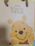 迪士尼（Disney）草莓熊高硼硅玻璃杯耐高溫大肚杯可愛水杯帶蓋高顏值女生家用果汁 維尼熊玻璃杯（禮盒裝） 550ml 1只 曬單實(shí)拍圖