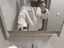 LAXSESU兩面穿夾克外套男士春秋季新款夾克外套男潮牌寬松學(xué)生立領(lǐng)棒球服 NF-2423:黑色:兩面穿 薄款 L 120-135斤 曬單實拍圖