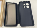 愛米森【靈敏觸屏】紅米note13pro手機(jī)殼翻蓋式智能皮套note13支架保護(hù)套全包鏡頭仿真皮 黑色-智能視窗 【紅米note13pro】 曬單實(shí)拍圖