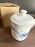 京騰佳盛 羊脂玉瓷辦公杯手繪節節高升帶蓋茶杯禮盒裝 藍 曬單實(shí)拍圖