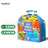 彌鹿（MiDeer）兒童拼圖大塊3-6歲手提禮盒玩具早教世界地圖六一兒童節生日禮物 人文地理-100片 曬單實(shí)拍圖