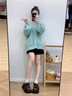 星期六;ST&SAT品牌黑色厚底樂(lè)福鞋女款2025春季新款系帶單鞋小個(gè)子增高小皮鞋女 SSD1112SJQ黑色7CM增高顯瘦 37 曬單實(shí)拍圖