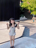 G.DUCKKIDS小黃鴨童裝女童泳衣夏季兒童泳裝女孩子一體裙式海邊沙灘服溫泉服 白色吊帶 90 尺碼建議1~2歲cm 曬單實(shí)拍圖