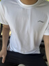 李寧運動(dòng)套裝男夏季短袖短褲兩件套速干吸汗舒適乒乓球羽毛球跑步套裝 白色套裝/速干透氣 L 曬單實(shí)拍圖