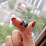 法卡曼無(wú)耳洞耳夾女吸鐵磁石高級(jí)感耳飾法式耳釘節(jié)禮物生日禮物送女友 璀璨耳夾【優(yōu)雅藍(lán)】 曬單實(shí)拍圖