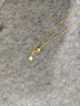 周大福 ING系列 鹿角雪花吊墜足金黃金項(xiàng)鏈女套鏈(工費(fèi):320計(jì)價(jià))F226619 40cm 足金 約3.30g 曬單實(shí)拍圖