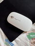 花犀MacBook蘋(píng)果筆記本電腦專(zhuān)用藍牙無(wú)線(xiàn)鼠標Typec接口靜音平板可充電 蘋(píng)果白--送布墊【藍牙+Typec+USB】 曬單實(shí)拍圖