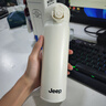 Jeep吉普水杯戶外316不銹鋼大容量便攜式一鍵開蓋手提彈跳保溫杯480ml YKNR1116雅典白 480ml 曬單實拍圖