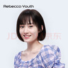 瑞貝卡（Rebecca）假發(fā)女自然全頭套100%全真人發(fā)短發(fā)波波法式劉海整頂假發(fā)發(fā)套 棕黑色 短發(fā) 手織發(fā)縫工藝 曬單實拍圖