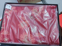 天絲巾畫(huà)羊毛披肩國(guó)風(fēng)刺繡圍巾女秋冬款保暖圍脖空調(diào)房辦公室教師節(jié)送老師 葉影紅 曬單實(shí)拍圖