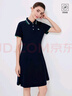 Navigare意大利小帆船女士連衣裙25春夏季新品修身顯瘦POLO裙休閑簡約裙子 海軍藍(lán) L 曬單實(shí)拍圖