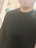 MANGANO 男裝長(zhǎng)袖恤新款半高領(lǐng)男士上衣 黑色 50 曬單實(shí)拍圖