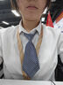 媚哥（Meige）小西裝女外套職業(yè)裝夏秋季長(zhǎng)袖套裝正裝大學(xué)生酒店銀行西服工作服 黑色西裝+褲+白色襯衫【三件套】 XL 碼 【約105 - 115斤人穿 】 曬單實(shí)拍圖