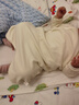 七樂(lè )豆嬰兒睡袋四季通用小月齡春秋款寶寶護肚睡袍幼兒純棉春季睡裙睡衣 米白 73 曬單實(shí)拍圖