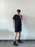 安踏（ANTA）運(yùn)動(dòng)套裝男冰絲速干T恤短褲男士衣服休閑春夏季薄款足球服籃球服 基礎(chǔ)黑/基礎(chǔ)黑【速干】 XL 曬單實(shí)拍圖