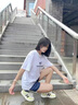 凌卡戚品牌斷碼國潮復古小眾面包鞋女新款潮ins百搭休閑學(xué)生鞋子女板鞋 b-17-雙杠淺黃 40 曬單實(shí)拍圖