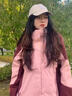 棉致沖鋒衣女春秋2025新款戶(hù)外騎行防風(fēng)防水三防外套情侶款登山運動(dòng)服 粉酒紅色 M 曬單實(shí)拍圖