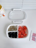 sungsa小學(xué)生飯盒水果盒冰箱收納盒食品級微波爐加熱飯盒便當(dāng)盒野餐盒 分格水果便當(dāng)盒 490ml 曬單實拍圖