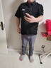 以純（YISHion）美式潮牌polo衫短袖男痞帥2025休閑半袖純棉t恤夏季新款大碼上衣 W-327黑色 M 合適體重100-130斤 曬單實(shí)拍圖