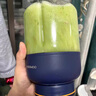 OQB德國榨汁杯便攜無線果汁杯大容量小型榨汁機(jī)水果蔬黃曉明同款榨汁 【1300毫升單杯雙蓋】深海藍(lán)-34葉精鋼刀頭 曬單實拍圖
