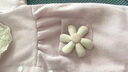 迪士尼新生嬰兒春秋韓版連體衣女寶寶洋氣哈衣滿月公主春秋爬服周 粉色雙層哈衣不含配飾 66cm 曬單實(shí)拍圖