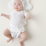 半背衣初生嬰兒夏季薄款剛出生新生寶寶衣服短袖莫代爾和尚服上衣 【2件減10】軟彈莫代爾粉白 52 碼：6-10斤寶寶 曬單實(shí)拍圖