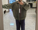 森馬（Semir）棉服男燈芯絨肌理感冬季飛行員外套厚款?yuàn)A克oversize 咖啡50800 165/84A/S 曬單實(shí)拍圖