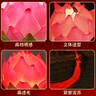 新新精藝中秋節(jié)燈籠國(guó)慶節(jié)裝飾LED發(fā)光小燈籠兒童禮物古風(fēng)漢服手提蓮花燈 曬單實(shí)拍圖