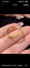中國黃金（CHINA GOLD）紫荊花戒指女新款足金古法黃金櫻花戒七夕情人節(jié)禮物送女朋友老婆 13號(hào) 約0.5g 曬單實(shí)拍圖