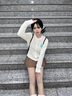 MARDI韓系早春穿搭25新款莫代爾針織開衫春夏季長(zhǎng)袖內(nèi)搭修身輕奢上衣女 TF311 米白 均碼 曬單實(shí)拍圖