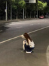 VEOX法式露肩襯衫女早春季寬松蝴蝶結(jié)印花少女感氣質(zhì)小衫襯衣長(zhǎng)袖上衣 S45kg/S 曬單實(shí)拍圖