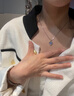 N2it海洋之心銀項鏈女士托拍石吊墜生日禮物送女朋友老婆結(jié)婚紀念日 曬單實拍圖