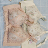莫代爾內(nèi)衣女小胸聚攏上托收副乳平胸顯大調(diào)整型蕾絲透氣性感美背文胸罩 香檳+粉膚 【2件裝】 75B 34B(中厚杯2.5CM) 曬單實拍圖