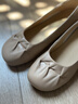 ZHR則則單鞋女舒適圓頭粗跟女鞋軟面軟底通勤兩穿奶油鞋子女CK05米色37 曬單實(shí)拍圖