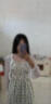 宏資琦吊帶連衣裙女裝2025夏季新款法式氣質(zhì)收腰顯瘦碎花裙子夏天兩件裝 綠色吊帶+白色開衫 XL （建議120—130斤） 曬單實拍圖