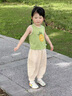 幼歌（YOUGE）嬰幼兒夏季新款寬松百搭防蚊褲透氣親膚兒童休閑長(zhǎng)褲潮 米白 90 cm 曬單實(shí)拍圖