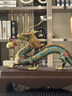 莫尼森  MOREISAN黃銅大漆龍擺件玄關(guān)辦公室酒柜裝飾品公司喬遷開業(yè)商務(wù)禮品吉祥物 【龍騰四海-青花藍(lán)】龍擺件 曬單實(shí)拍圖