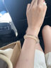 周大生玉髓手鐲冰種玉鐲子月光瑪瑙香檳色送女友老婆生日禮物節日禮物 香檳色玉鐲 圈口54 曬單實(shí)拍圖